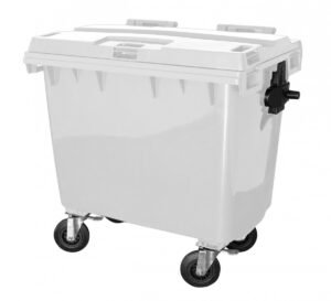 CONTENTOR MOVEL 660L BRANCO C/RODAS JSN