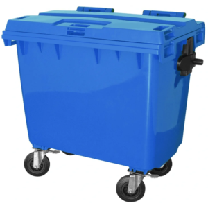 CONTENTOR MOVEL 1000L AZUL C/RODAS JSN