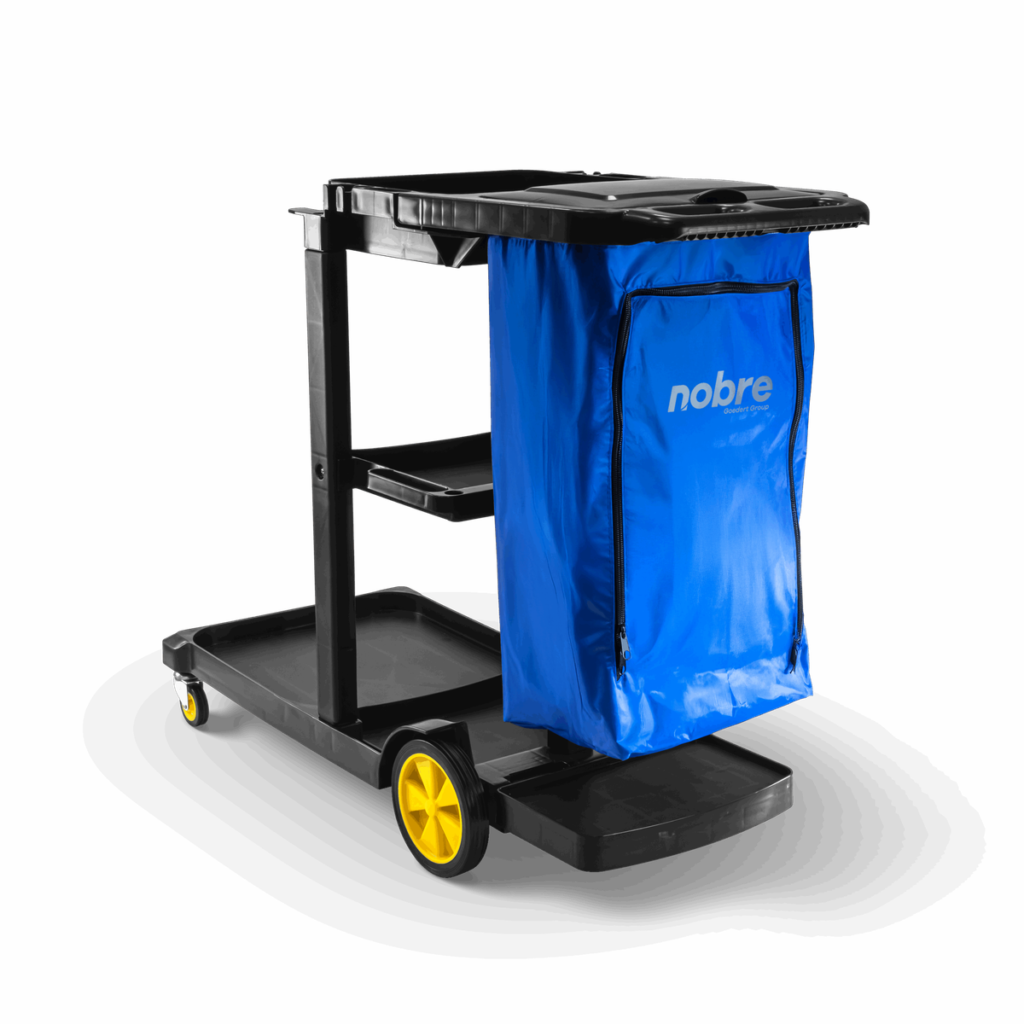 CARRO FUNCIONAL PRETO C/TP E BOLSA AZUL NOBRE