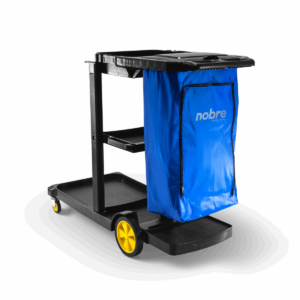 CARRO FUNCIONAL PRETO C/TP E BOLSA AZUL NOBRE
