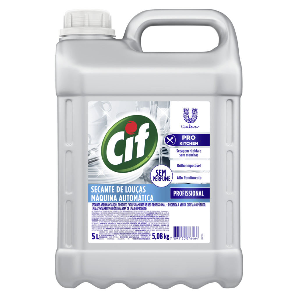 SECANTE CIF P/ MAQ LOUÇAS 5L 3900 UNILEVER