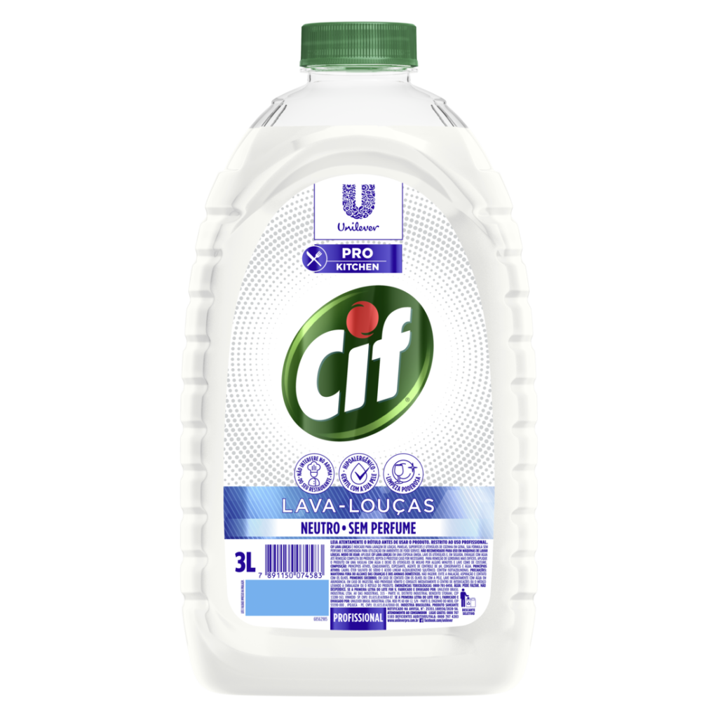 DETERG CIF NEUTRO S/PERFUME P.USO 3L UNILEVER