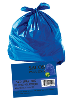 SACO LIXO 200L AZ REFOR GOIAS PLASTICOS