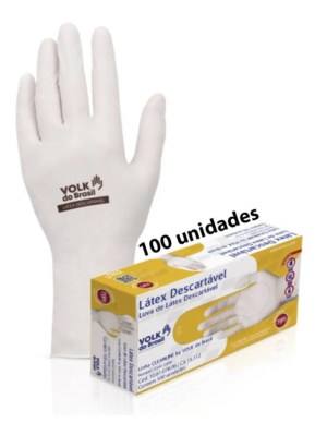 LUVA LATEX DESC C/PO PP CX C/100 NOBRE NOBRE
