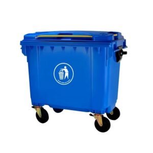 CONTEINER PLASTICO 660L AZUL C/RODAS NOBRE