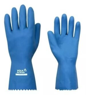 LUVA LATEX SILVER C/FORR AZ G VOLK VOLK