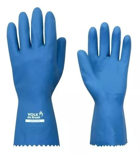 LUVA LATEX SILVER C/FORR AZ EG VOLK VOLK