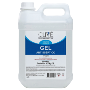 ALCOOL GEL 70% ANTISSEPTICO 5L CLIVE NOBRE