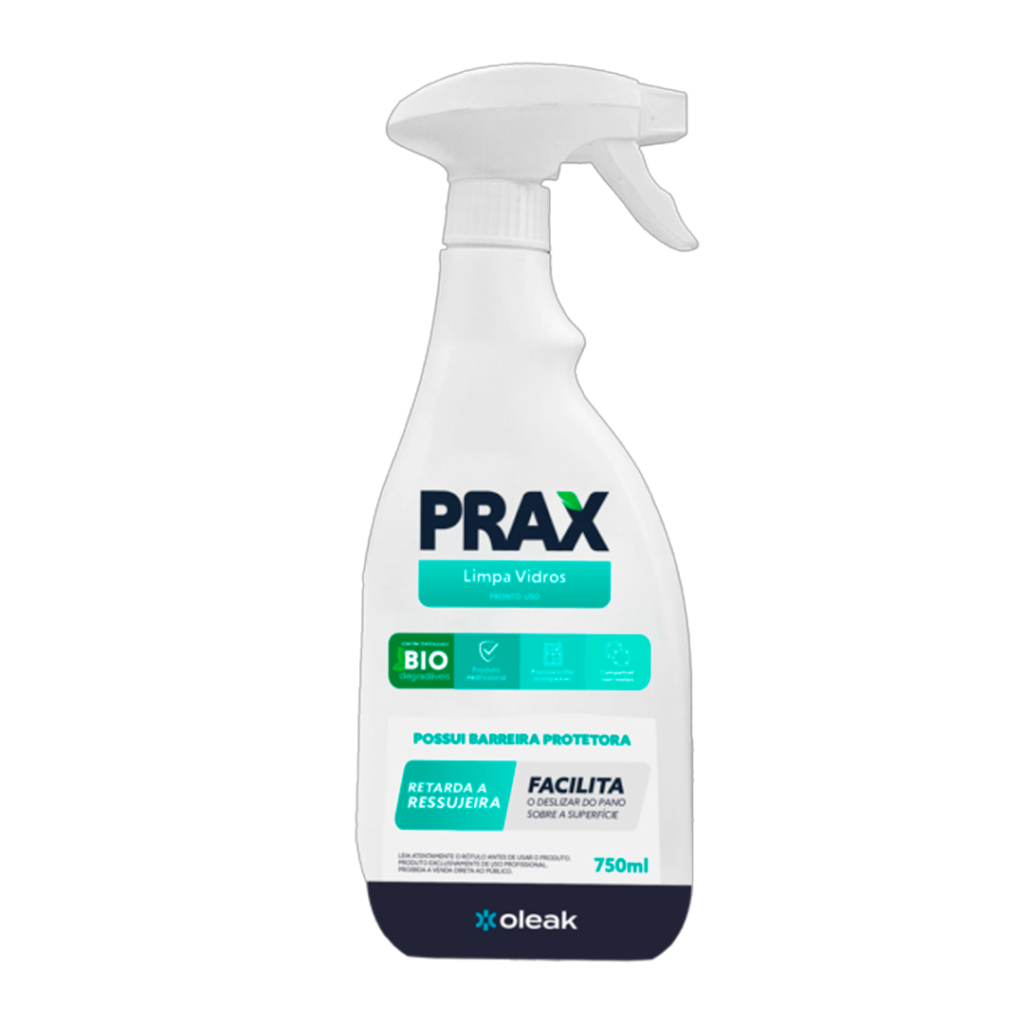 LIMPADOR VIDROS PRONTO USO PRAX 750ML OLEAK