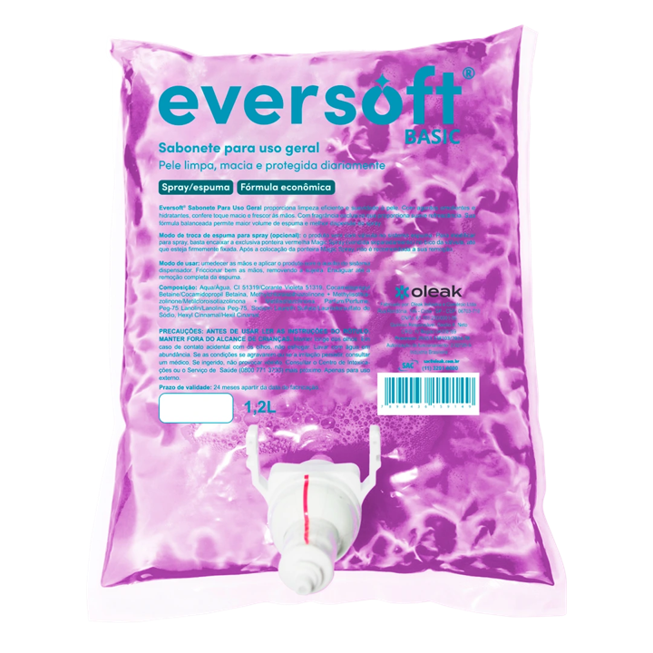 SAB ESPUMA BASIC EVERSOFT 1200ML OLEAK
