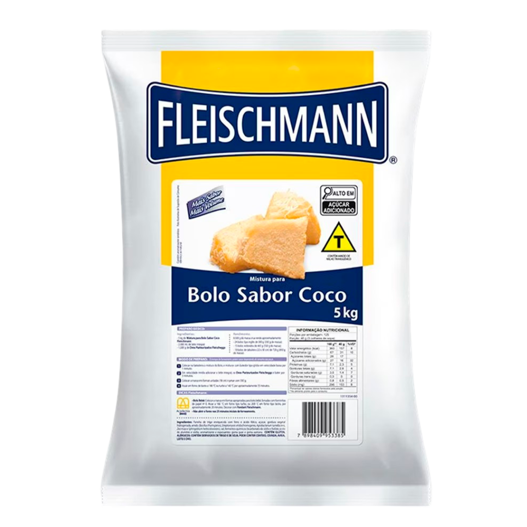 MIST BOLO COCO FLEISCHMANN 5KG (3) AB BRASIL