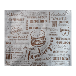 PAPEL ACOPLADO HAMBURGUER 33X38 C/400 PAO NA JANELA