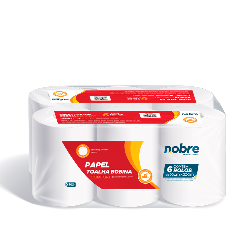 PAPEL TOALHA BOB FD 6X200M 29G NOBRE NOBRE