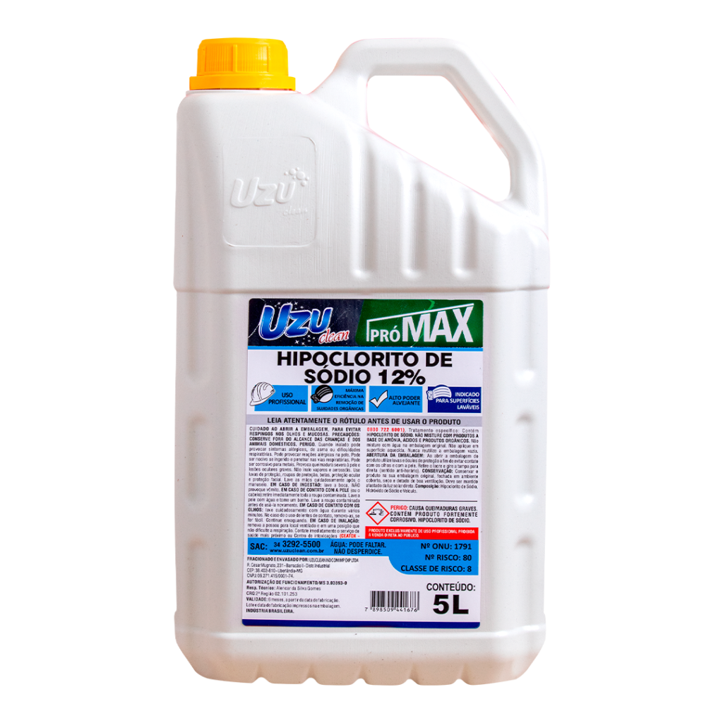 HIPOCLORITO SODIO 12% 5L UZU UZU