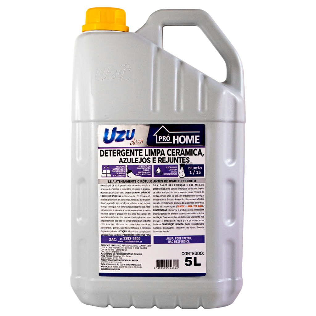 LIMPA PORCELANATO CERAMICA 5L UZU UZU