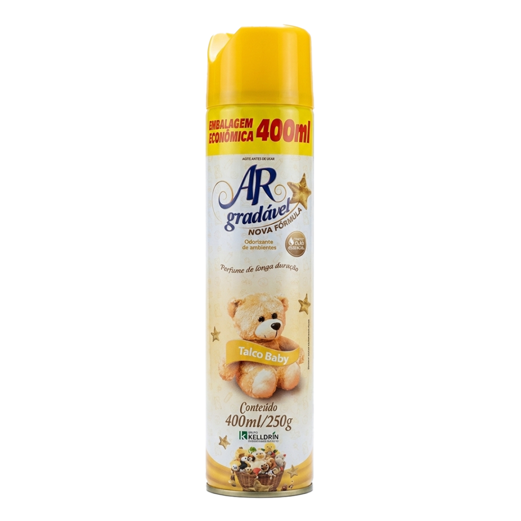 PURIFICADOR AR TALCO BABY 400ML KELLDRIN KELLDRIN