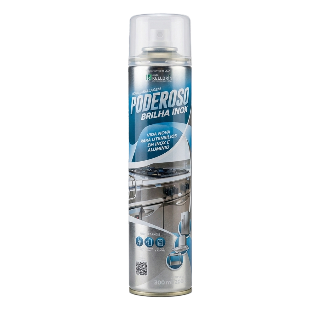 LIMPA BRILHA INOX 300ML KELLDRIN KELLDRIN