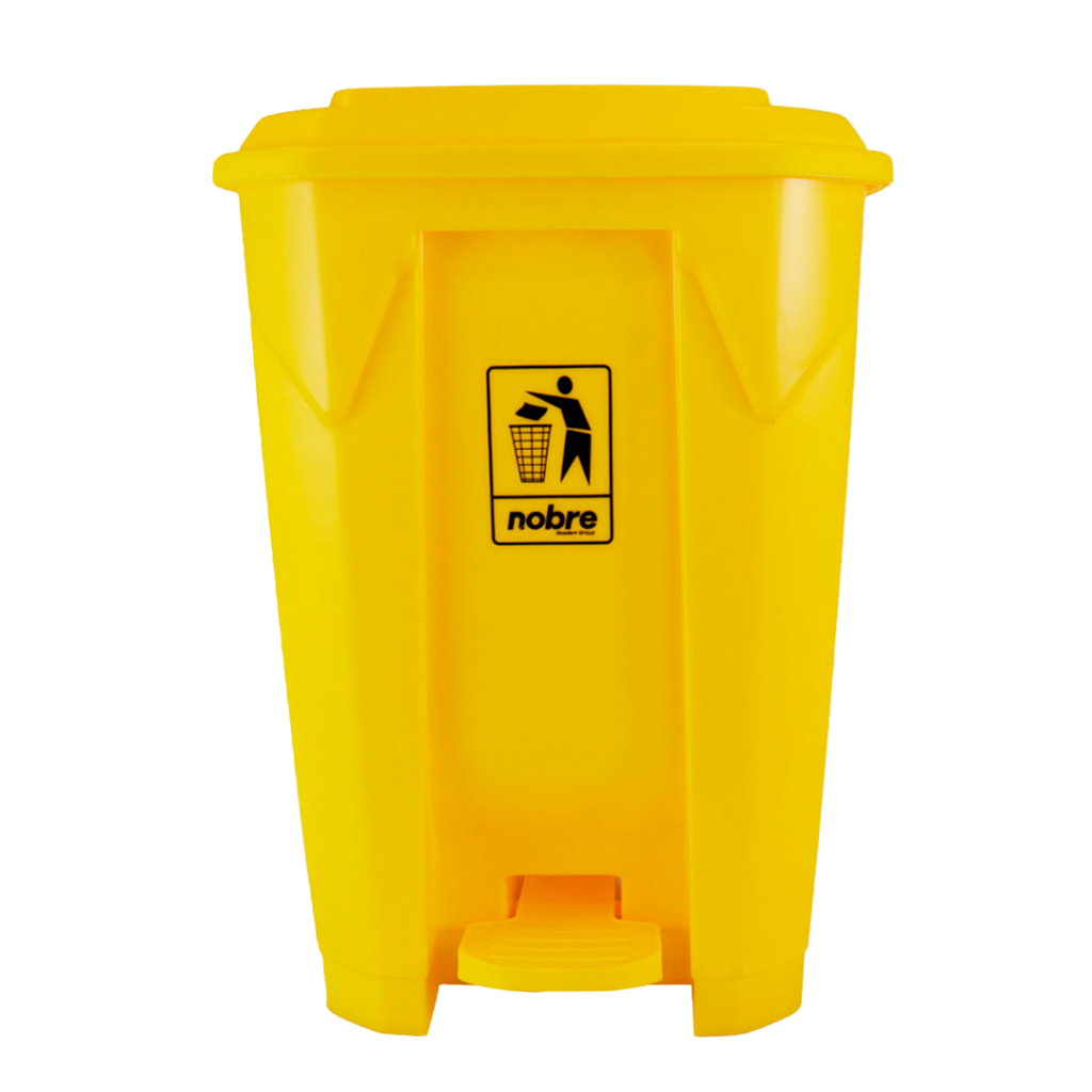 LIXEIRA 50L PLAST C/PEDAL AM NOBRE