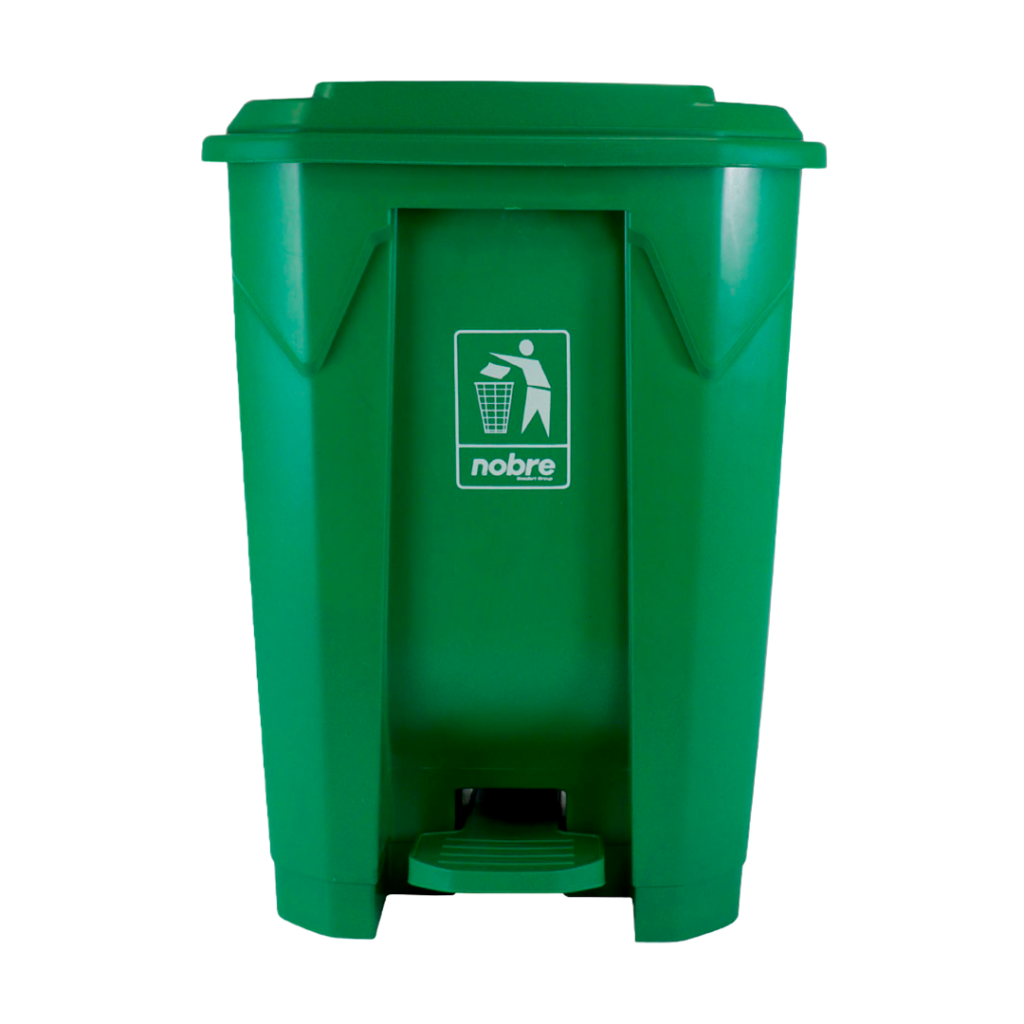 LIXEIRA 50L PLAST C/PEDAL VD NOBRE