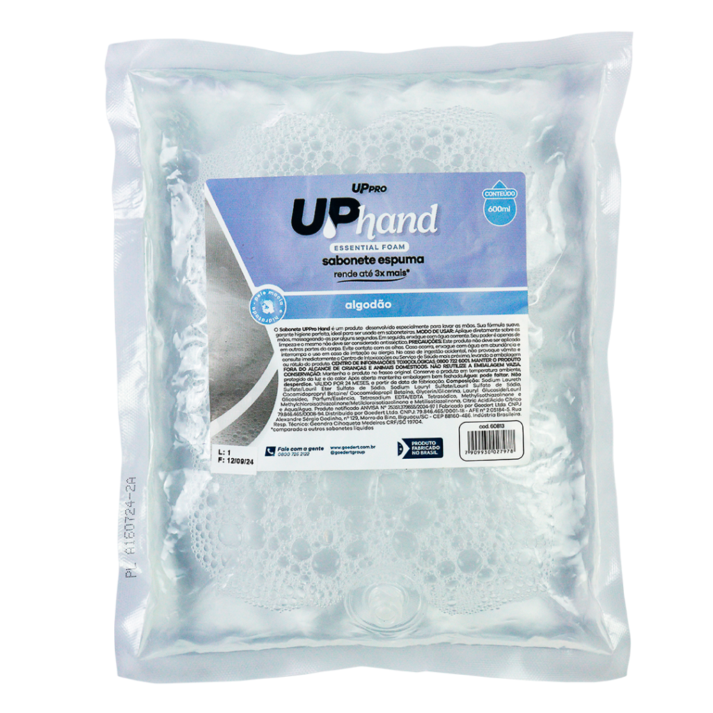 SAB ESPUMA REFIL 600ML ALGODAO UPPRO NOBRE