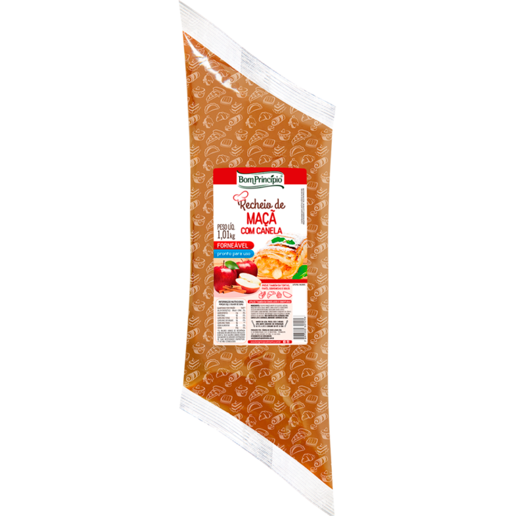 RECHEIO FORN MACA C/CANELA 1,01KG BOM PRINCIPIO