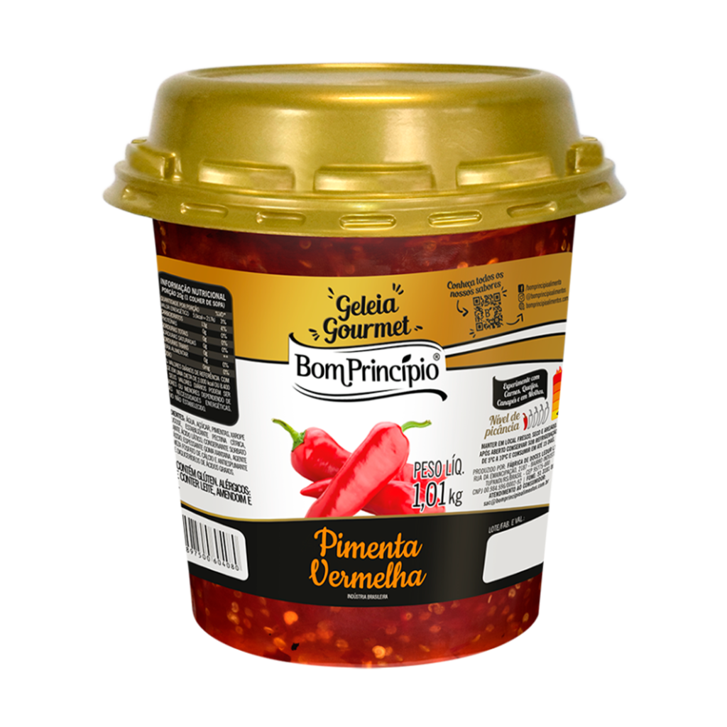 GELEIA PIMENTA VERMELHA 1,01KG BOM PRINCIPIO