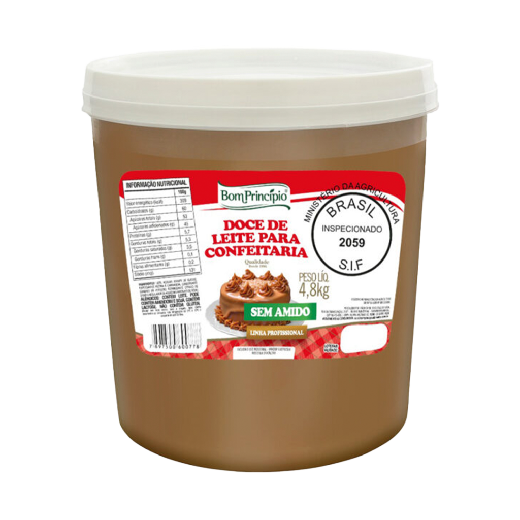 DOCE DE LEITE S/AMIDO 4,8KG BOM PRINCIPIO