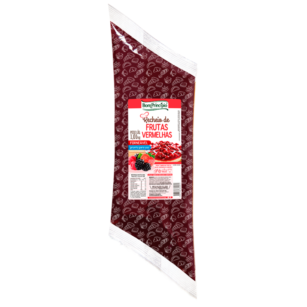 RECHEIO FORN FRUTAS VERMELHAS 1,01KG BOM PRINCIPIO