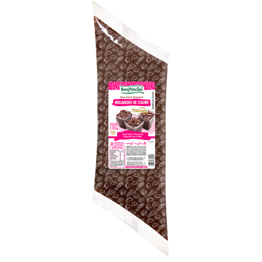 RECHEIO CHOCOLATE BRIGADEIRO 1,01KG BOM PRINCIPIO