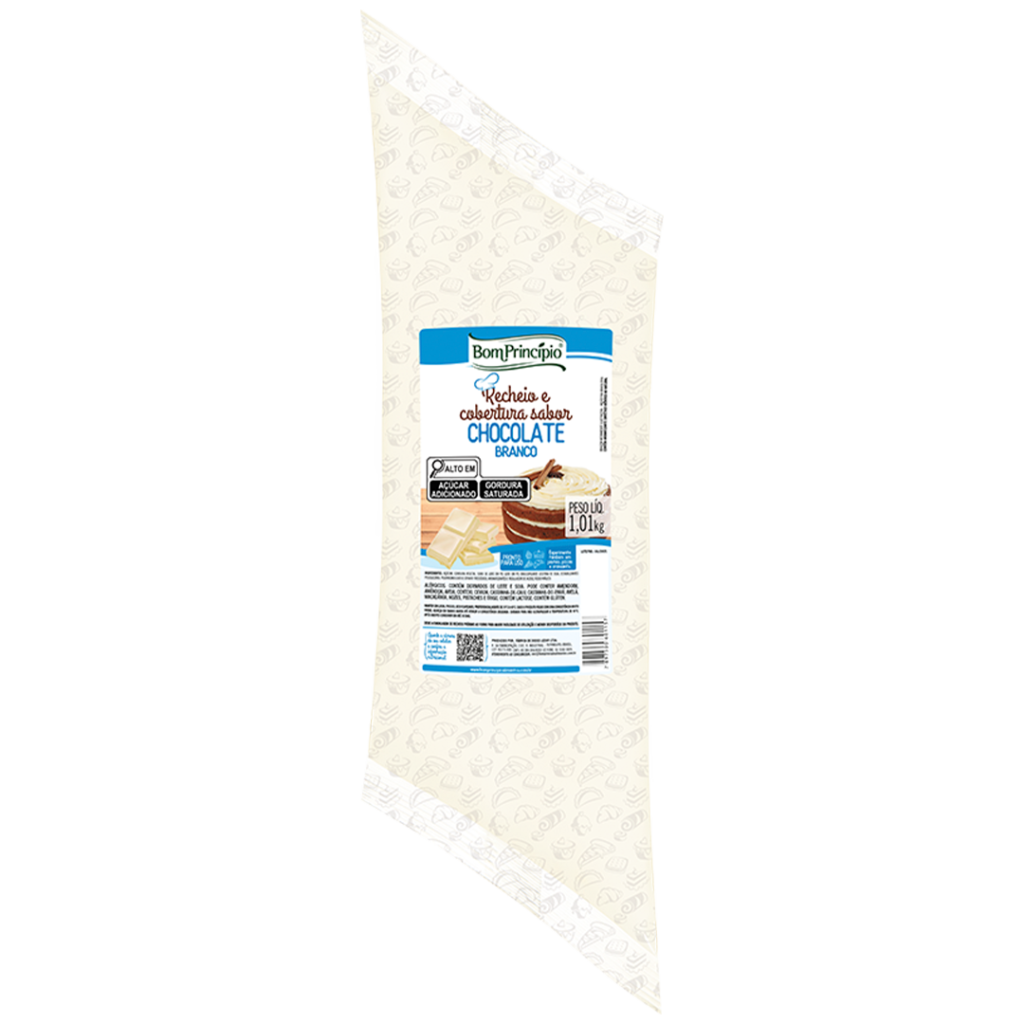 RECHEIO PIZZA CHOCOLATE BRANCO 1,01KG BOM PRINCIPIO