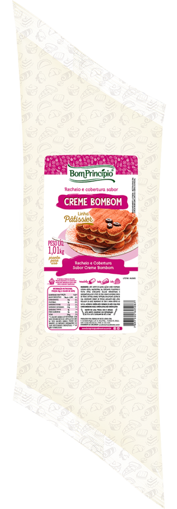 RECHEIO CREME BOMBOM PATISSIER 1,01KG BOM PRINCIPIO