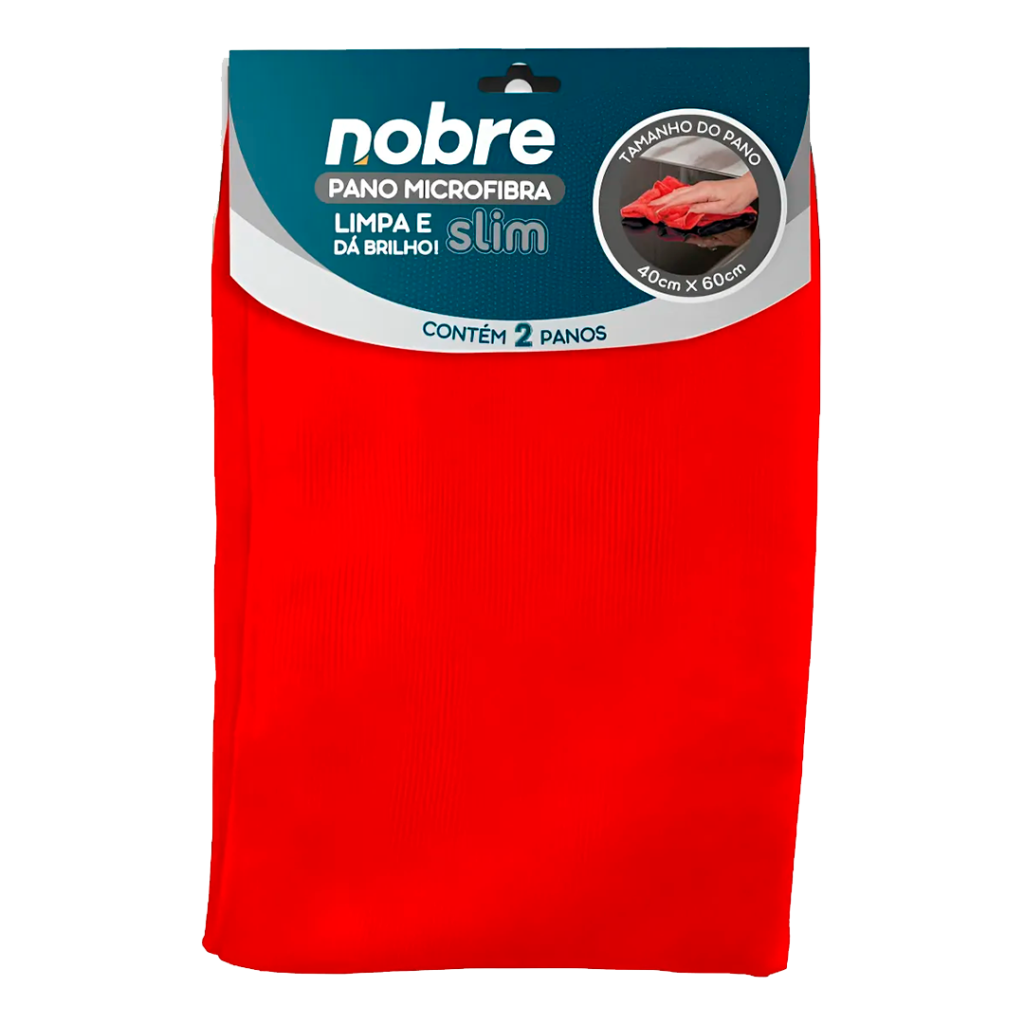 PANO MICROFIBRA SLIM 40X60CM VM C/2UN NOBRE