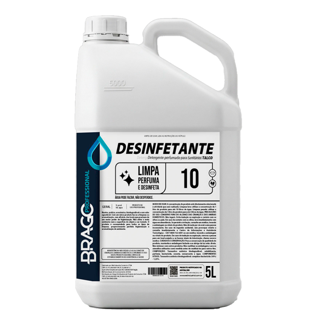 DESINF CONCENTRADO HOUSE CLEAN 5L 1/10 BRAGO PROFESSIONAL