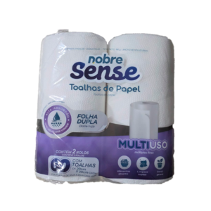 PAPEL TOALHA COZINHA FOLHA DUPLA 2 ROLOS NOBRE