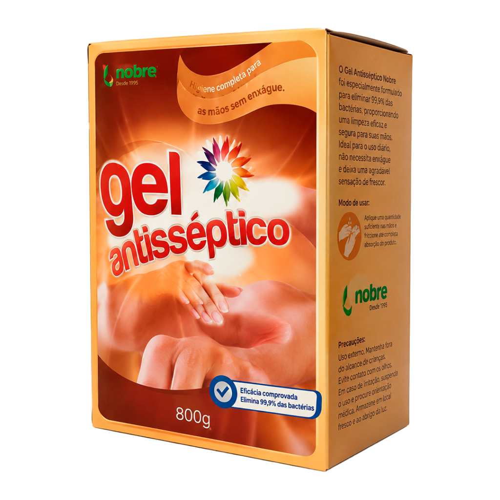 ALCOOL 70% ANTISSEP MAO E PELE 400ML NOBRE
