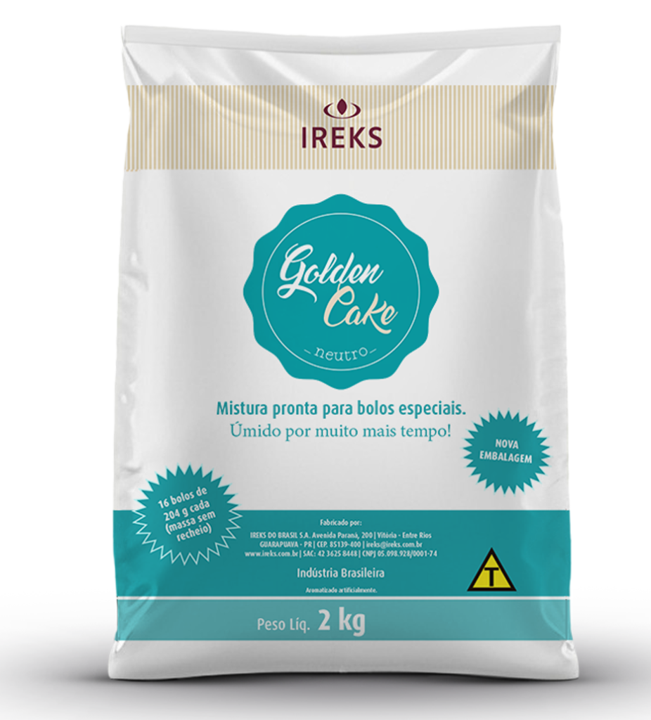 BOLO GOLDEN CAKE NEUTRO SACO 2KG IREKS