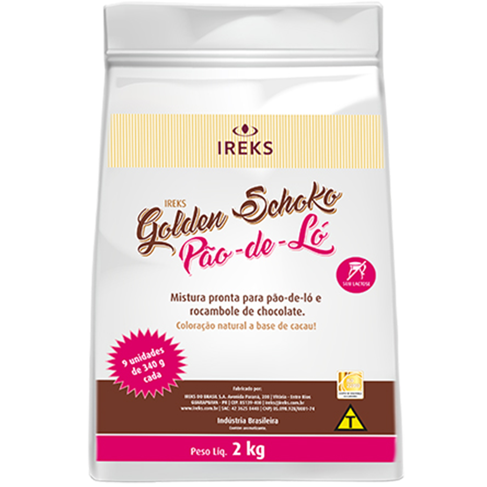 GOLDEN SCHOKO PAO DE LO SACO 2KG IREKS