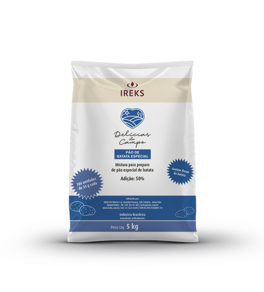 PAO DE BATATA ESPECIAL C50 SACO 5KG IREKS