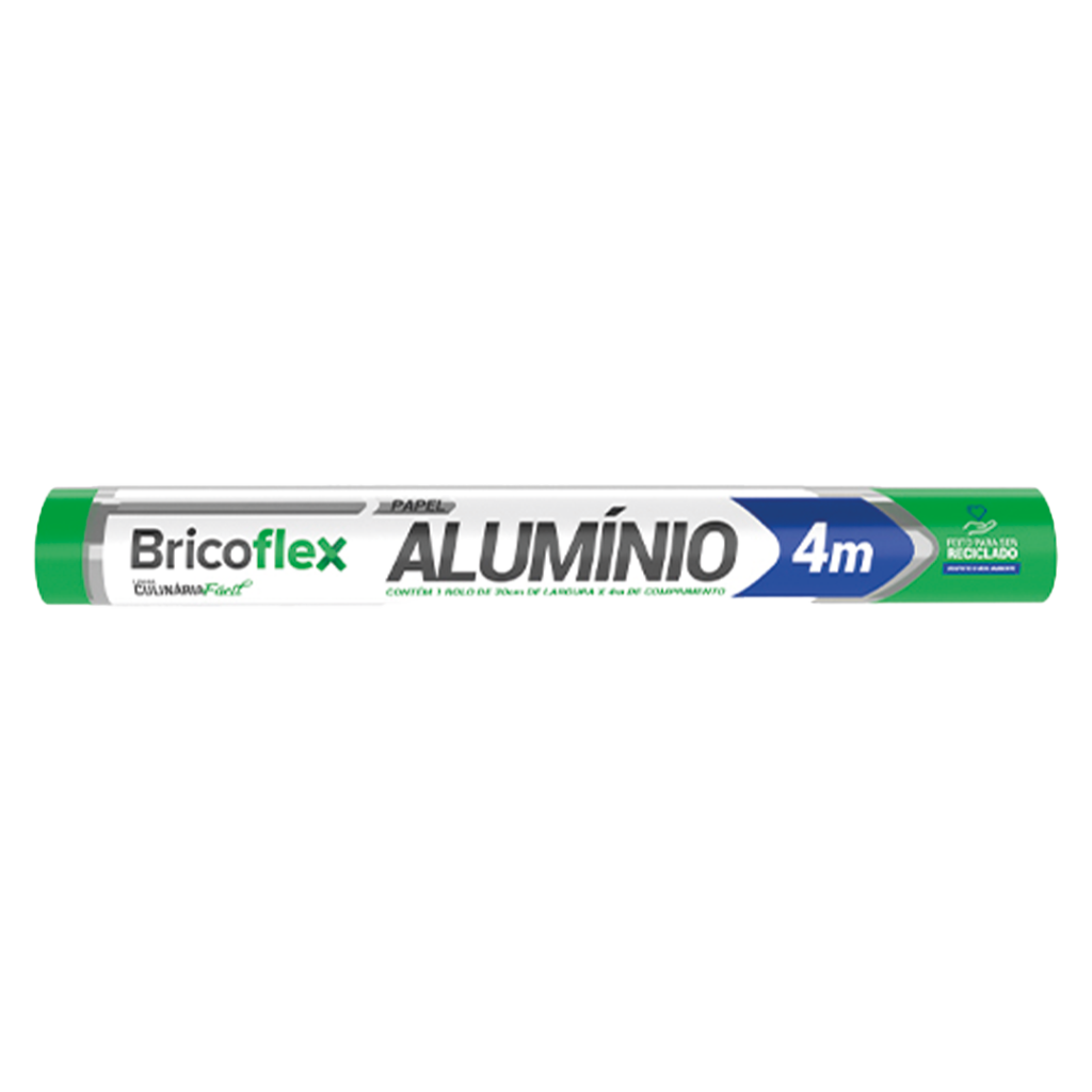 PAPEL ALUMINIO 30CMX4M C/12UN BF50000 BRICOFLEX