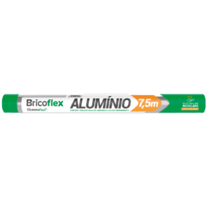 PAPEL ALUMINIO 45CMX7,5M C/12UN BF50004 BRICOFLEX