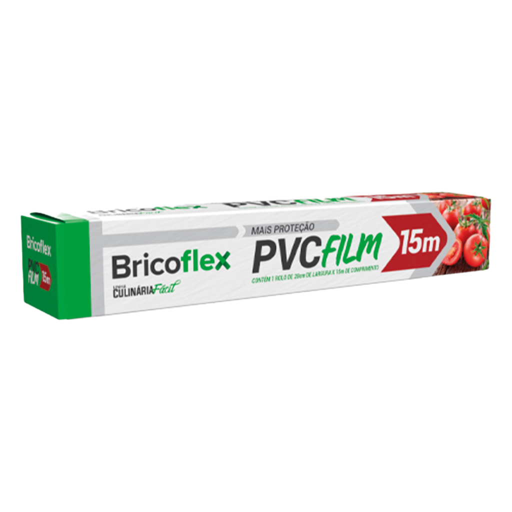 FILME PELICULA PVC 28CMX15M C/25UN BRICOFLEX