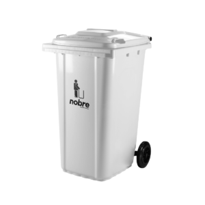 COLETORA PLASTICA 240L CINZA C/RODAS NOBRE