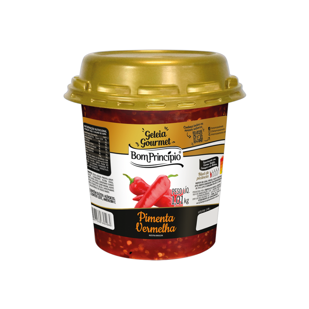GELEIA PIMENTA VERMELHA 1,01KG POTE BOM PRINCIPIO
