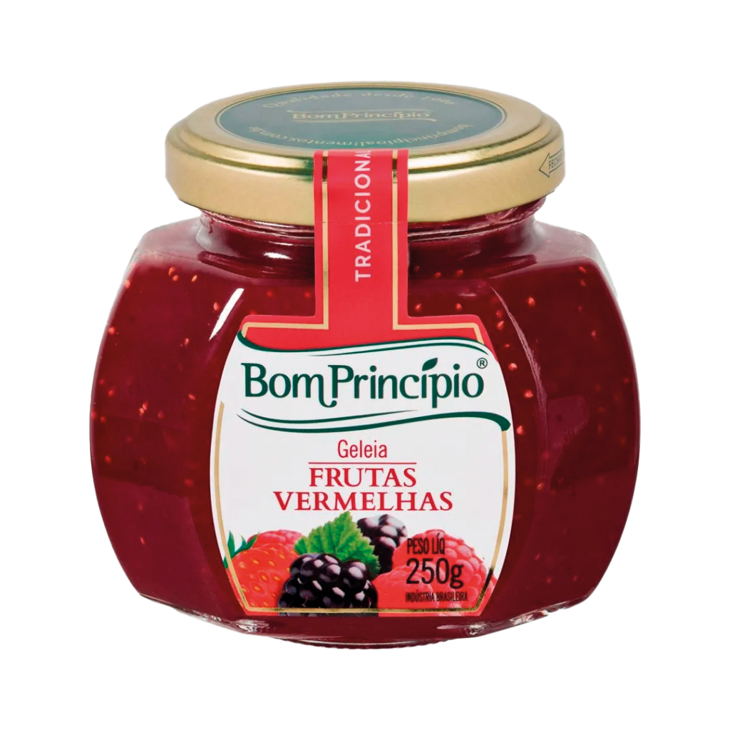 GELEIA FRUTAS VERMELHAS 250G BOM PRINCIPIO