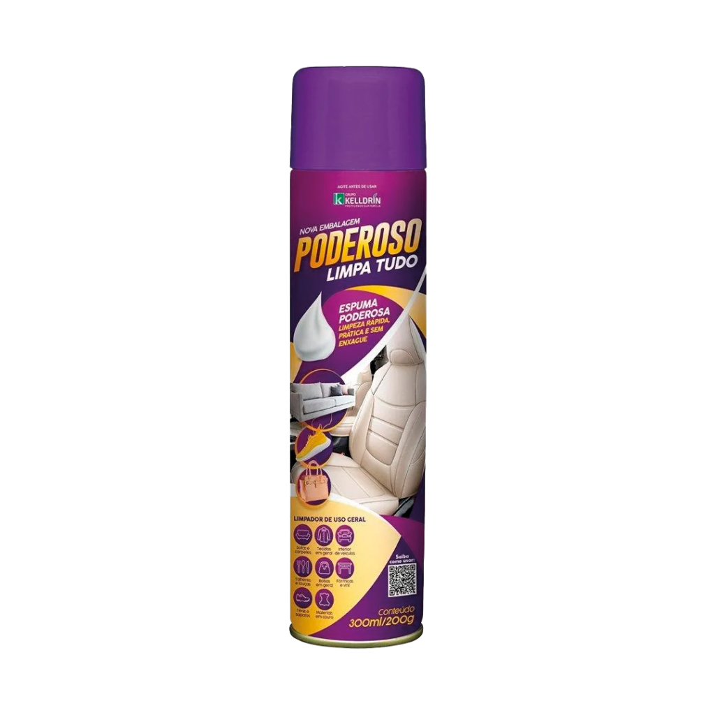 LIMPA TUDO A SECO ESPUMA 300ML KELLDRIN KELLDRIN