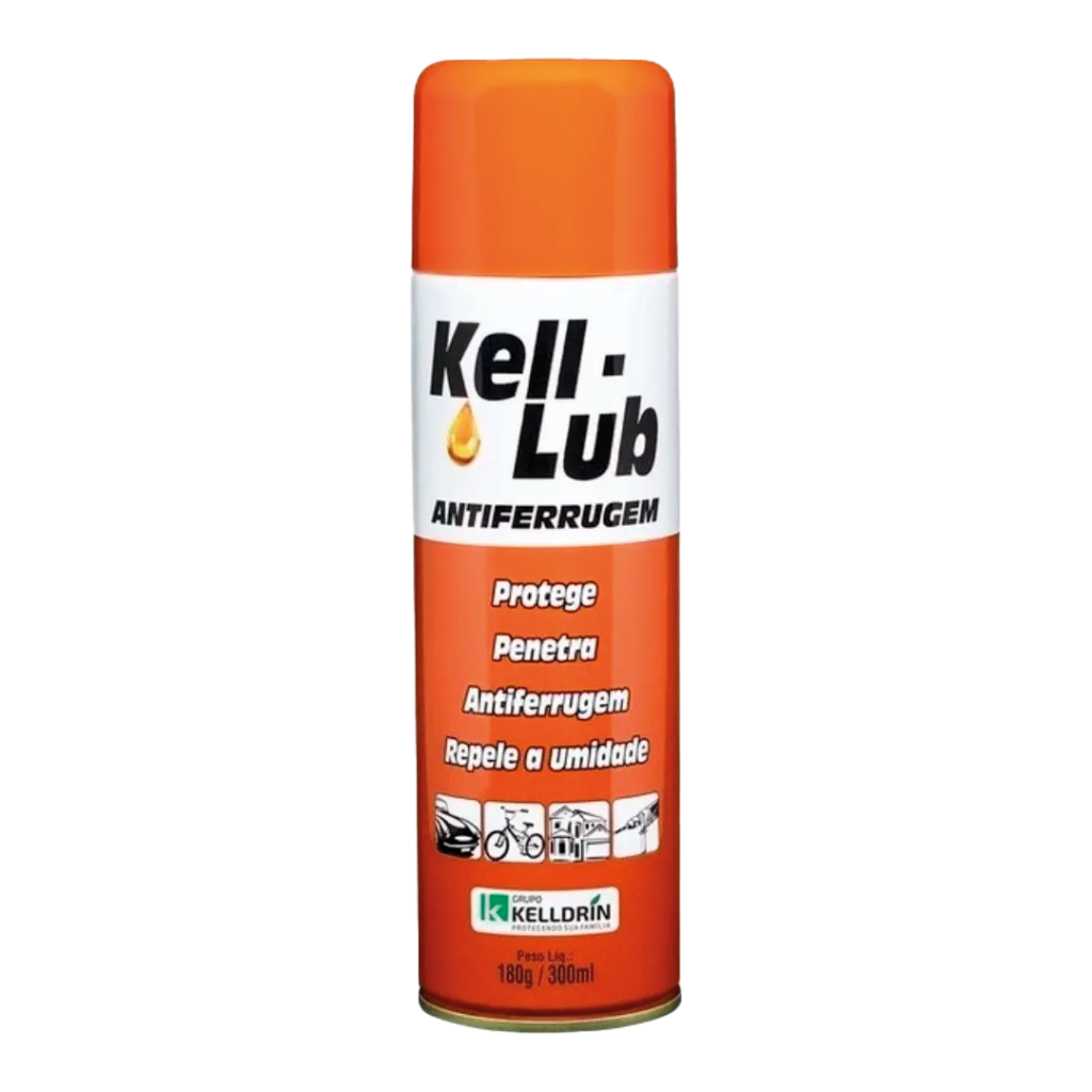 LUBRIFICANTE ANTIFERRUGEM 300ML KELL-LUB KELLDRIN