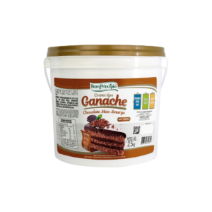 CREME GANACHE CHOCOLATE MEIO AMARG 2,5KG BOM PRINCIPIO