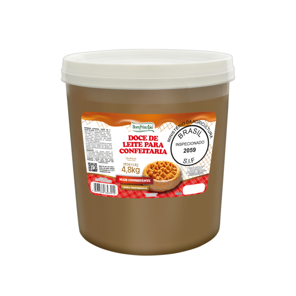 DOCE DE LEITE MAIS CONSISTENTE 4,8KG BOM PRINCIPIO