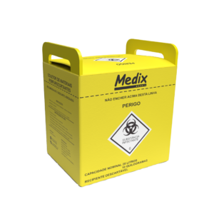 CAIXA COLETOR PERFURO CORTANTE AM 20L MEDIX