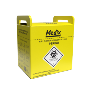 CAIXA COLETOR PERFURO CORTANTE AM 7L MEDIX